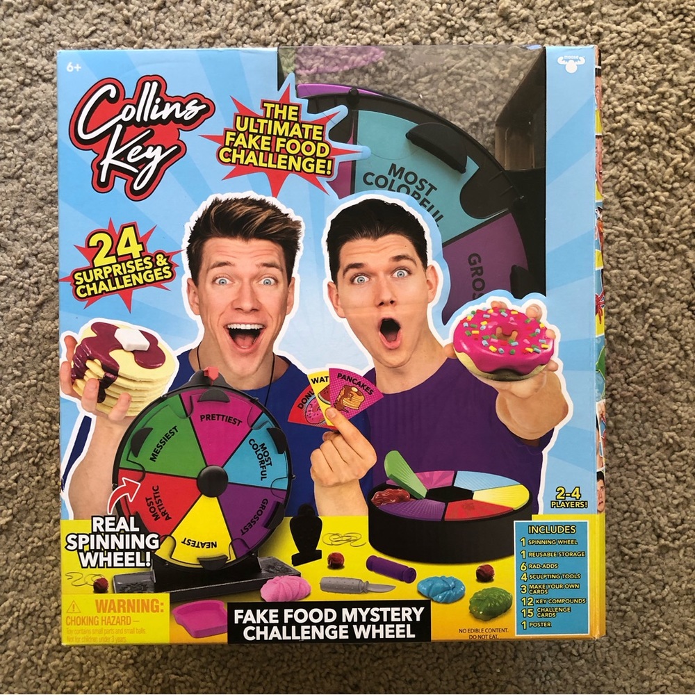 Collins Key Fake Food Mystery Challenge Wheel